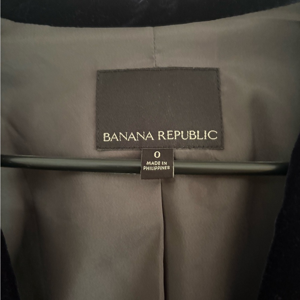Banana Republic Dark Blue Velvet Women's Blazer